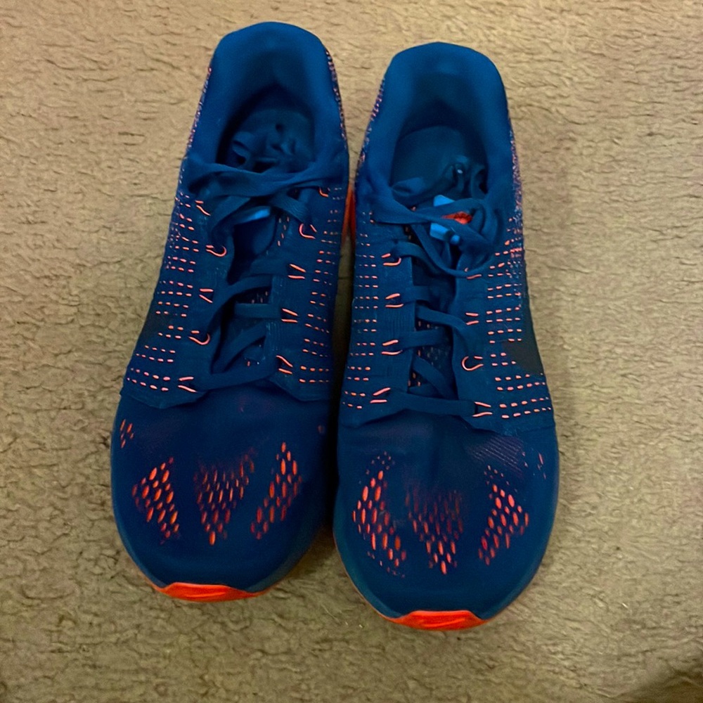 Blue Nike Lunarglide 7 running shoes